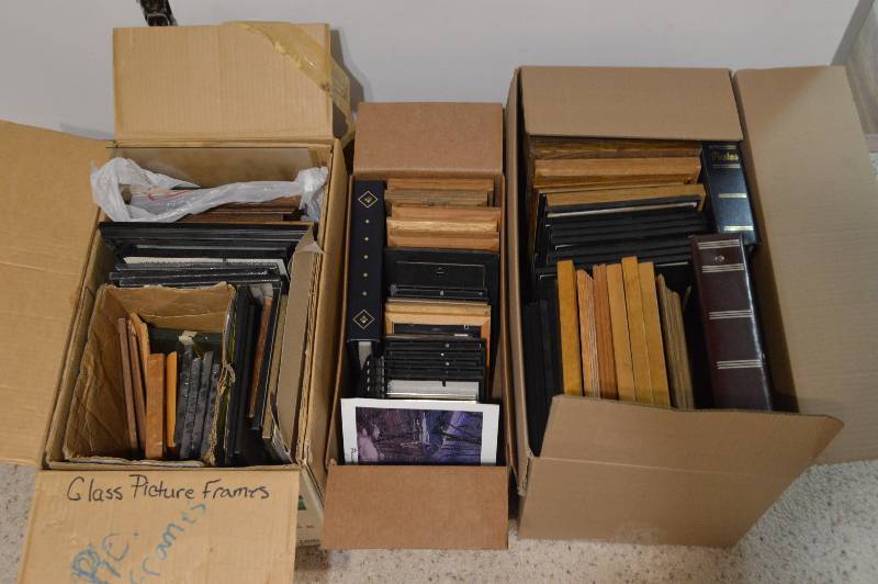 lot 1170 image: (3) boxes of picture frames