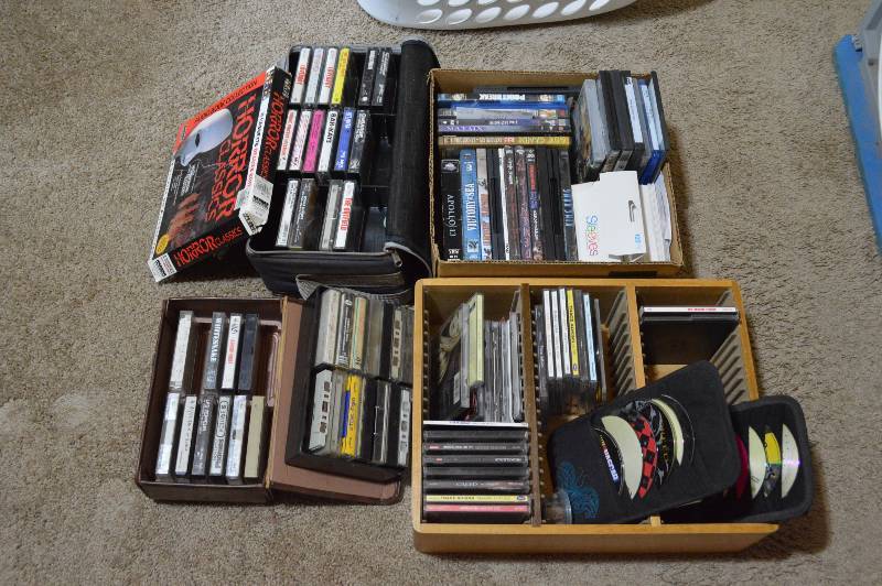 lot 1186 image: CDs, DVDs, and cassettes