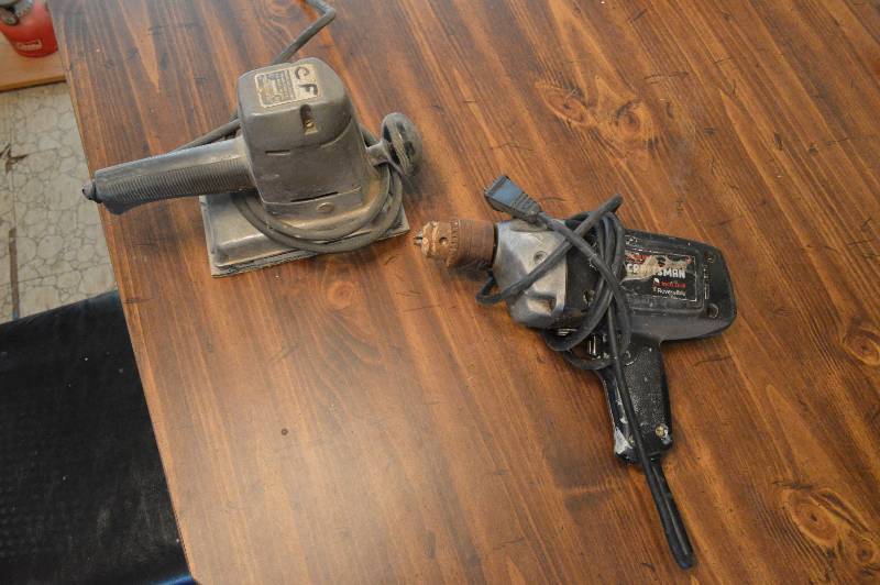 lot 1235 image: Sears Sander and Craftsman drill