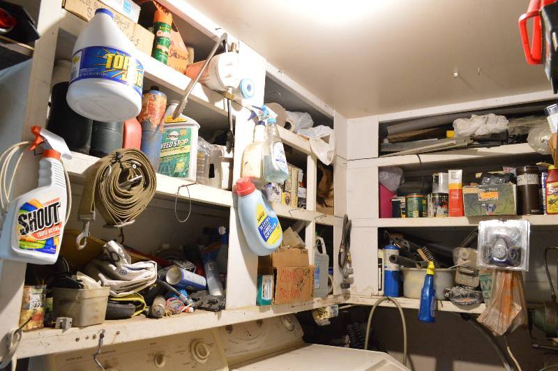 lot 1295 image: All remaining contents on shelves in utility room - bring boxes  tubs