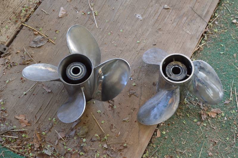 lot 1163C image: 2 boat propellers