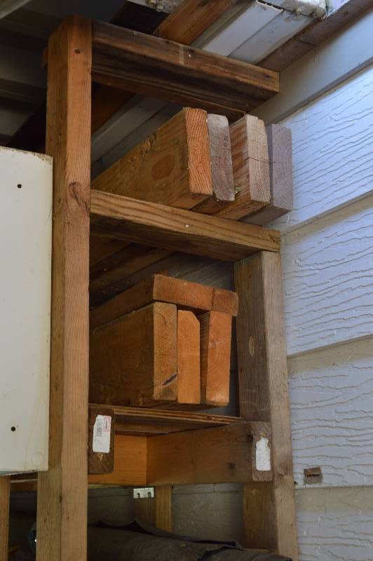 lot 2536 image: All lumber on shelf