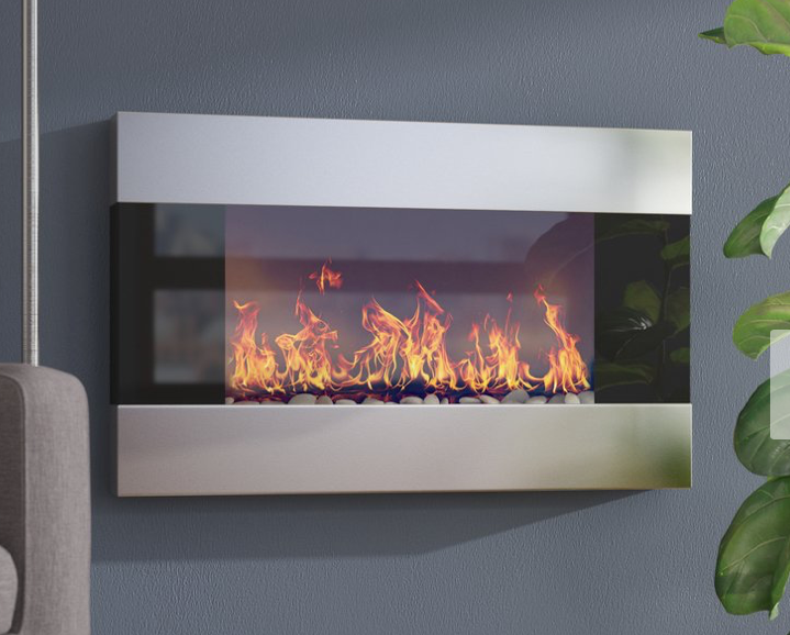 lot 100 image: Clairevale Wall Mounted Electric Fireplace