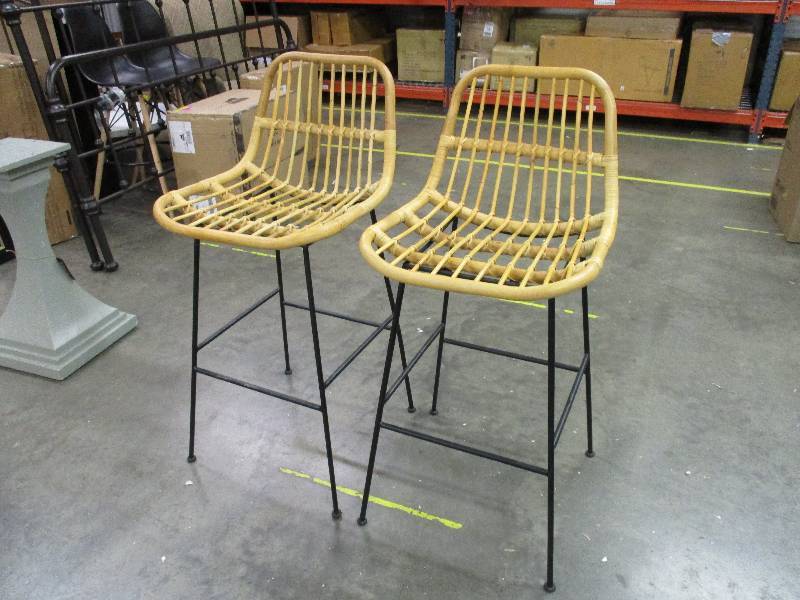 lot 135 image: New Pair of Counter Height Chairs