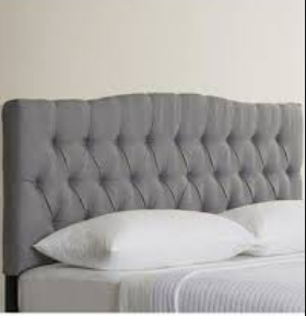 lot 37 image: King Size -Arctic Grey Headboard