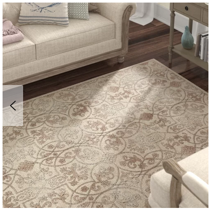 lot 34 image: Mathieu Dark BeigeBrown Area Rug 10 x 13