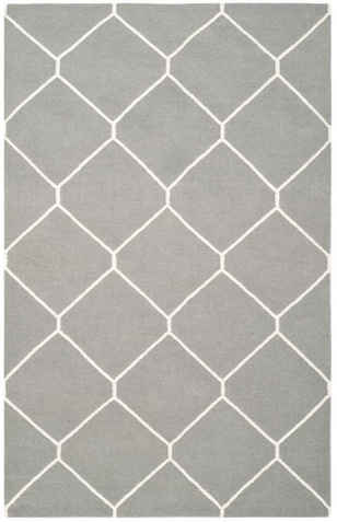 lot 31 image: Dhurries GreyIvory 9 x 12 Area Rug