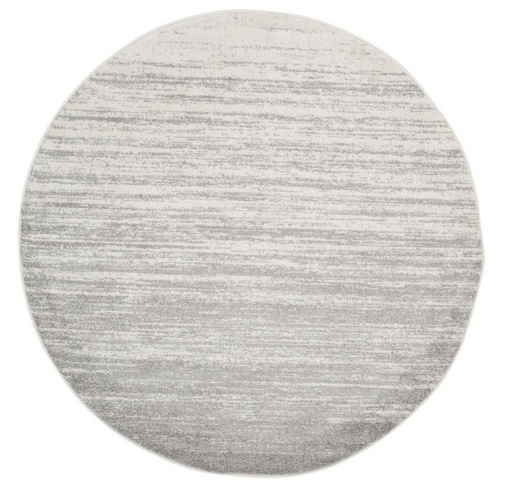 lot 30 image: Adirondack IvorySilver 6 Round Area Rug