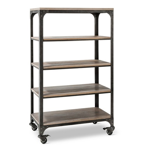 lot 201 image: BRAND NEW INDUSTRIAL BOOKCASE ON CASTERS