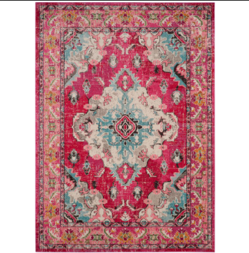 lot 158 image: Portillo Pink Area Rug 4 x 57