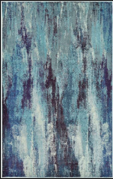 lot 162 image: 9ft x 12ft  Fujii Blue Area Rug