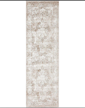 lot 41 image: Brandt Beige 33 x 16 Runner Area Rug