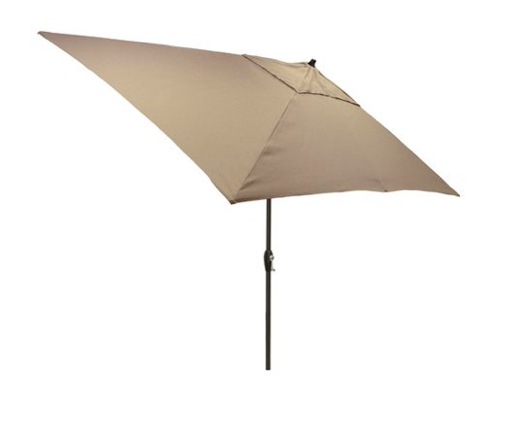 lot 43 image: Highland Dunes Hulme Solid 6.5 X 10 Rectangular Market Umbrella