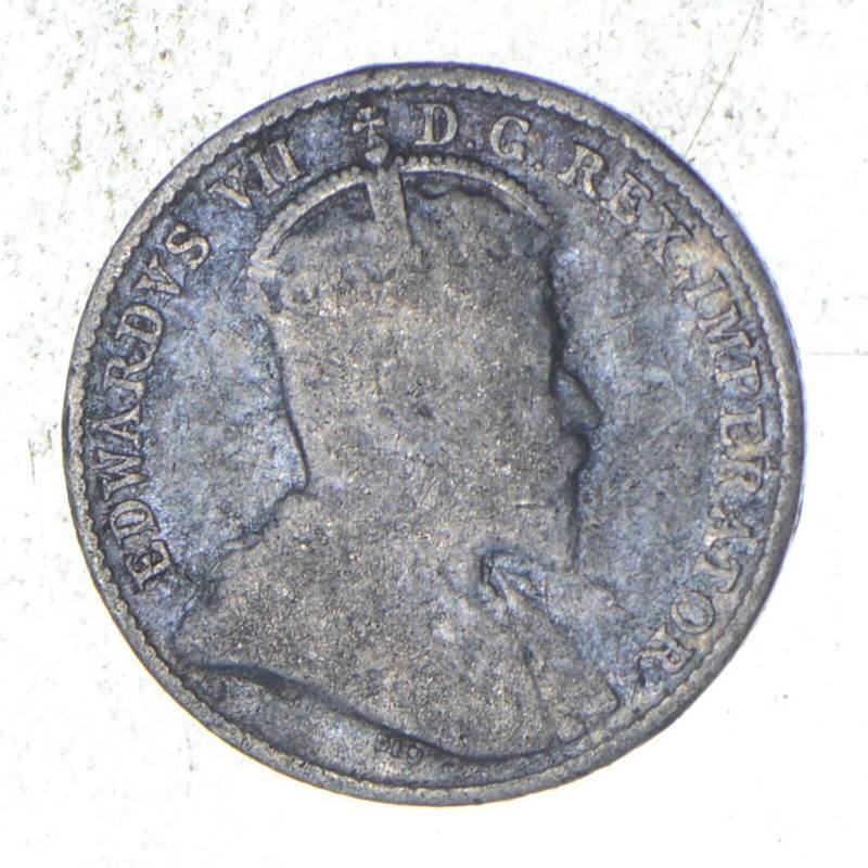 lot 1038 image: 1906  Canada 5 Cent Silver Coin
