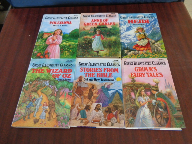 lot 6075 image: 6 Great Illustrated Classics Books