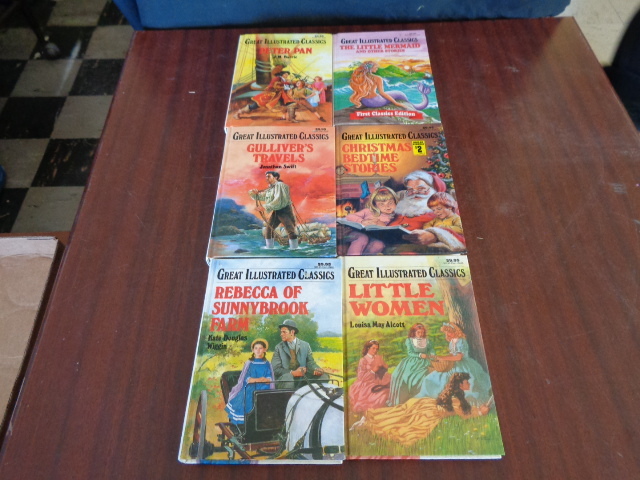 lot 6076 image: 6 Great Illustrated Classics Books