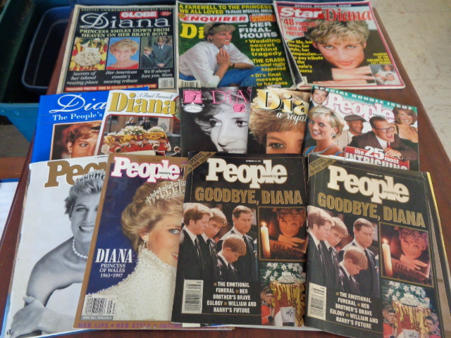 lot 6081 image: Princess Diana Magazines and Newspaper Articles