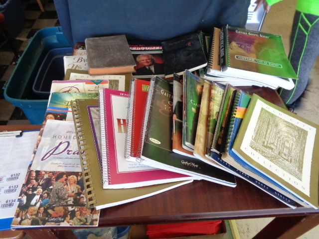 lot 6132 image: Box of Religious Music books