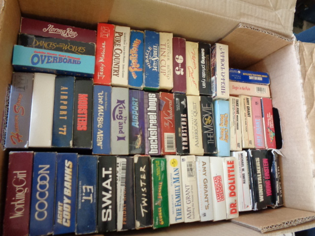 lot 6134 image: 2 Boxes of Classic VHSs