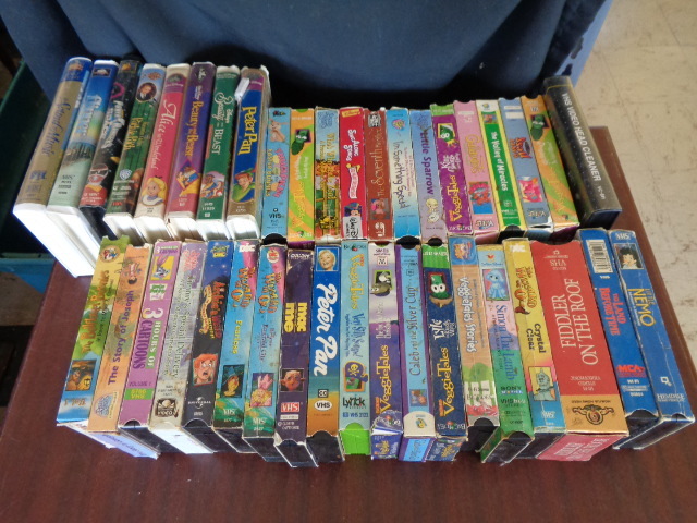 lot 6136 image: Box of Childrens VHSs