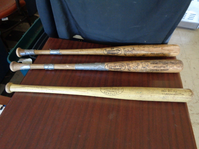 lot 6152 image: 3 Louisville Slugger Wood Bats