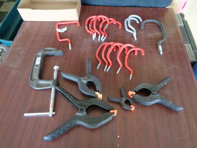 lot 6218 image: Bicycle Hooks and Clamps
