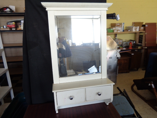 lot 6245 image: 33x18x5 12 Mirror with 2 Drawers