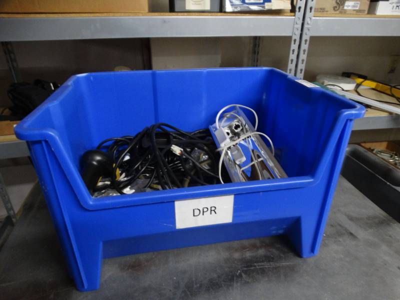 lot 8424 image: Lot of various cords and BP scanner.