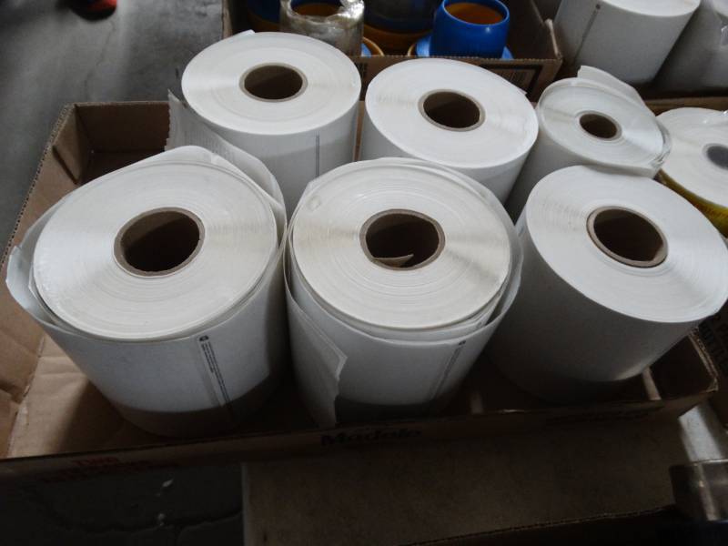 lot 8456 image: 6 Rolls of shipment labels.