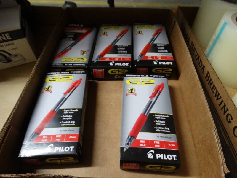 lot 8461 image: 5 Boxes of premium gel roller pens.