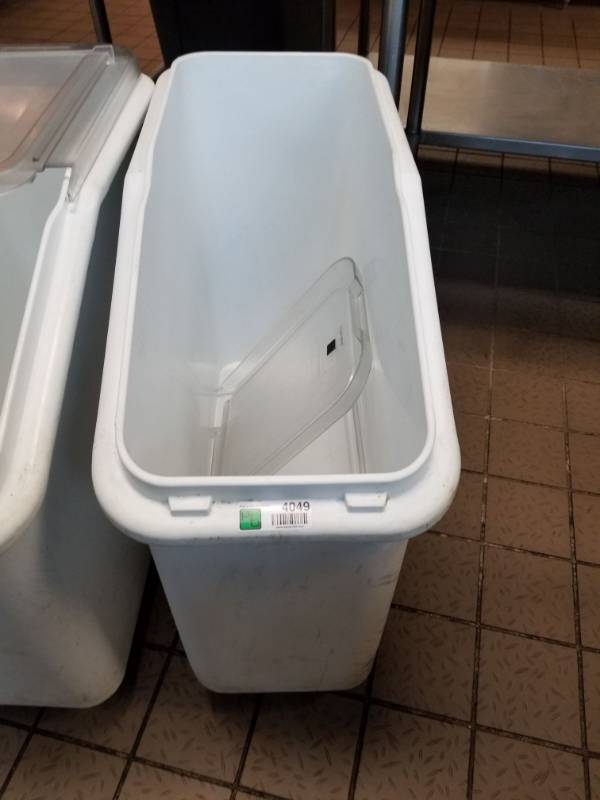 lot 4049 image: Ingredient Bin on Wheels