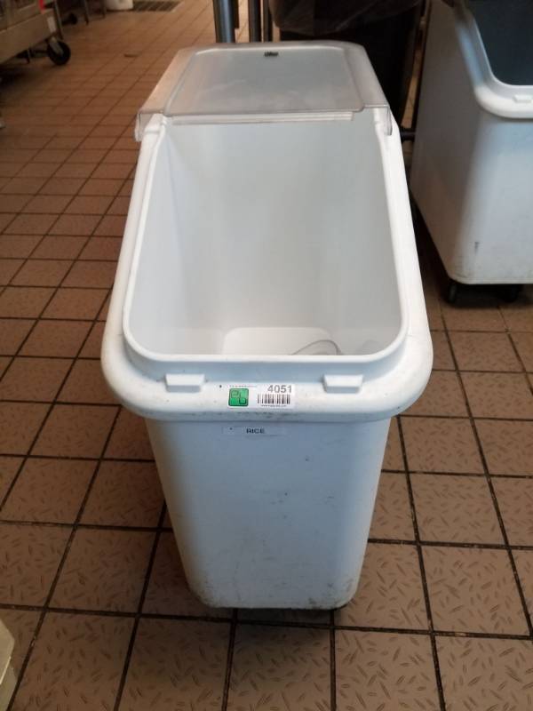 lot 4051 image: Ingredient Bin on Wheels