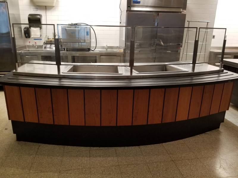 lot 4062 image: Dual Steam Serving Table Hot or Cold - YES HOT OR COLD