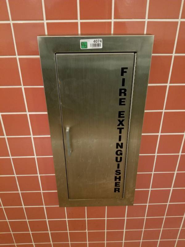 lot 4074 image: Fire Extinguisher Box