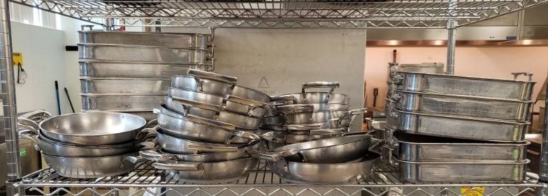 lot 5037 image: Thermalloy Cookware with Vollrath Pans.