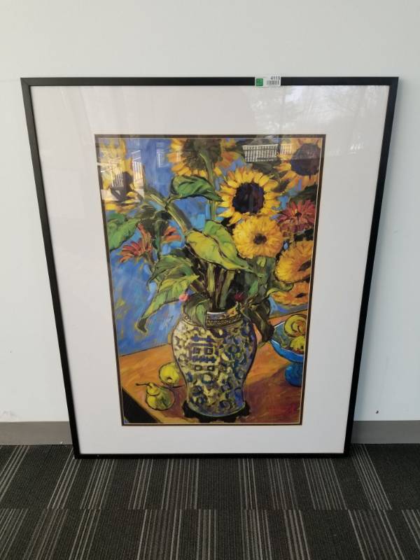 lot 4115 image: Flower Picture 37 x 47