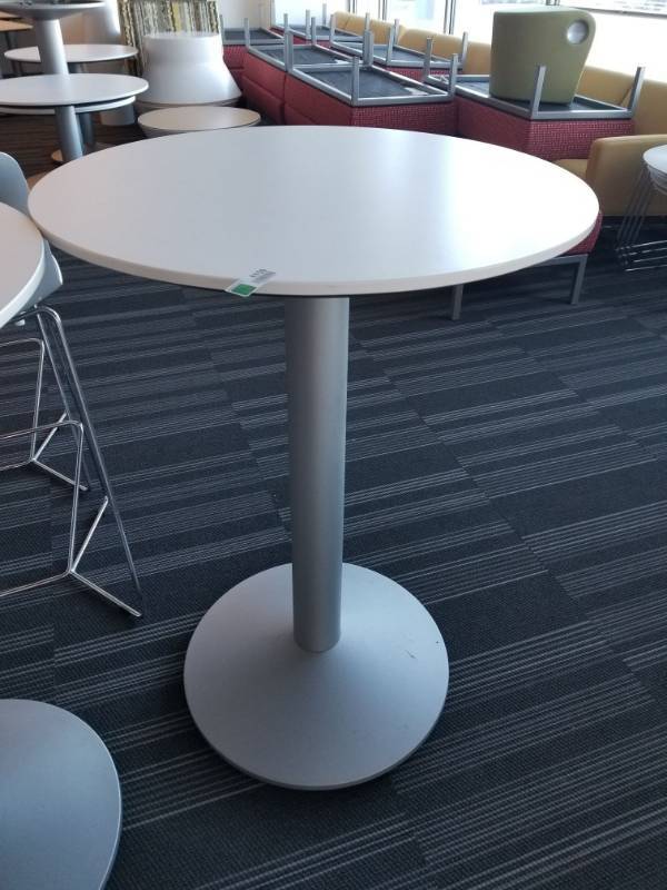 lot 4159 image: All steel High Top Table Model S914N42S
