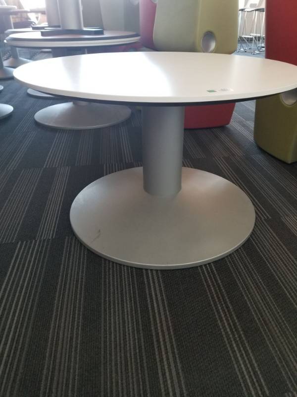 lot 4220 image: Short Wood and Metal Table