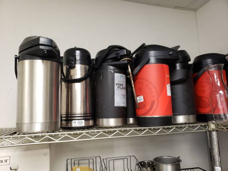 lot 5077 image: (12) Insulated Coffee Dispensers.