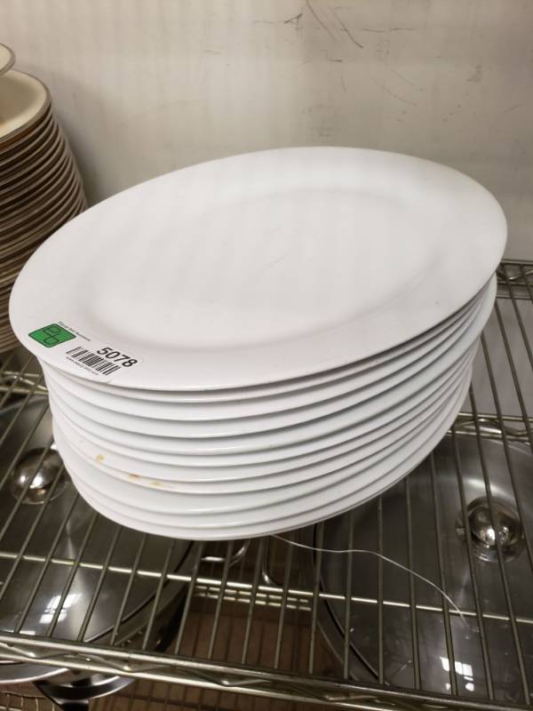 lot 5078 image: (12) White Dinner Plates