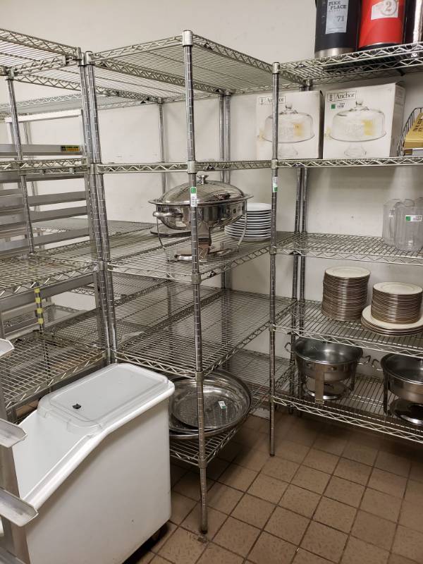 lot 5085 image: 42x 18 x 75 Metro 5 Tier Rack.