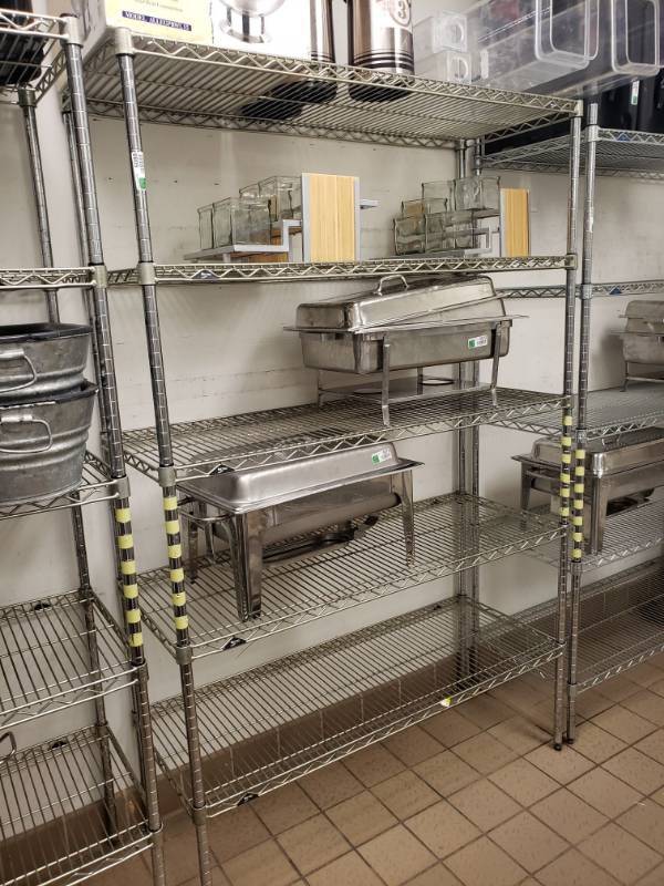 lot 5088 image: 42x 18 x 75 Metro 5 Tier Rack.