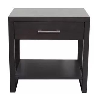 lot 1985 image: Midtown 1 Drawer Nightstand by Home Image MSRP $179.99