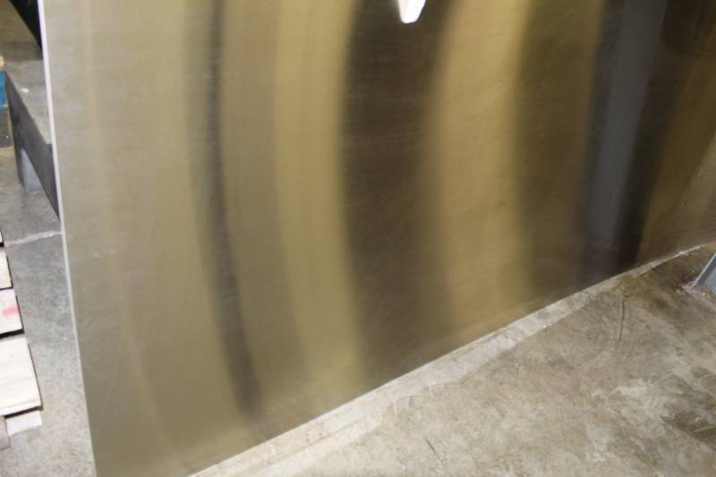 lot 1713 image: 12 foot  x 36 304 Stainless Steel Sheet 18 Gauge Stainless Steel Polish Sheet