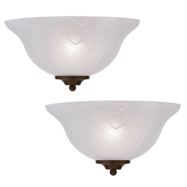 lot 1333 image: 2 - Oil-rubbed bronze finish Pocket Wall Sconces