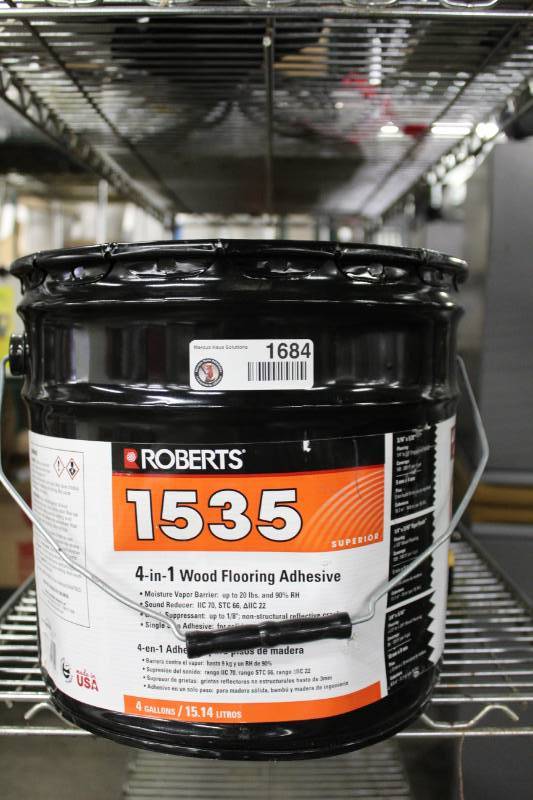 lot 1684 image: Roberts All N One Wood Floor Adhesive - R1535
