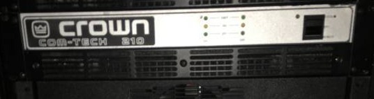 lot 1355 image: Crown com-tech 210 amplifier