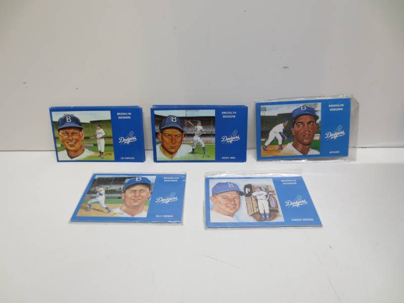 lot 1007 image: 1988-1991 dodgers historic limited edition post cards