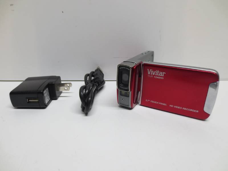 lot 1012 image: Vivitar DVR 1240HD HD video recorder (needs battery)