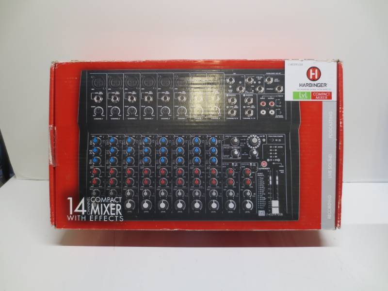 lot 1057 image: Harbinger 14 channel mixer model L1402FX-USB